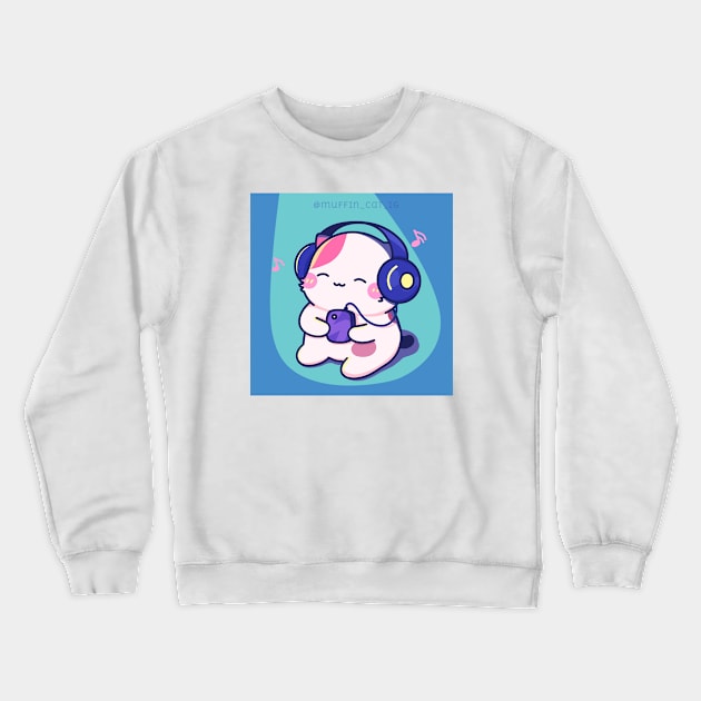 Music Crewneck Sweatshirt by @muffin_cat_ig